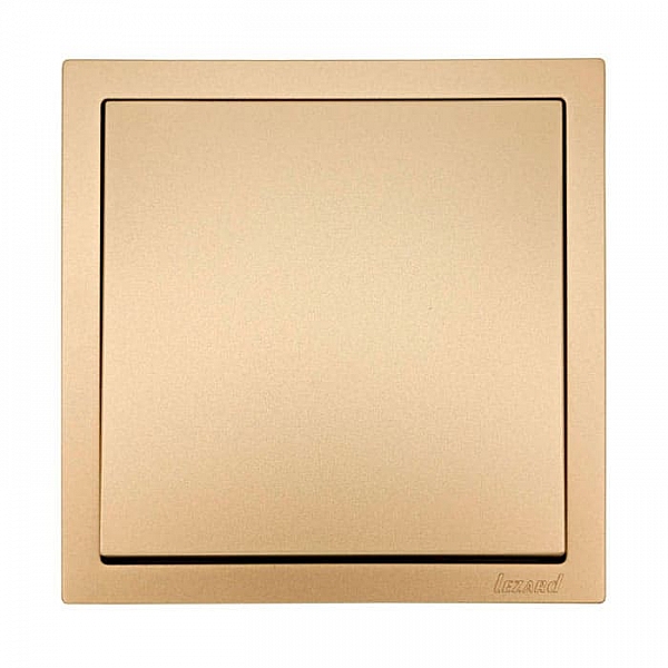 Выключатель Lezard Zima 704-3688-100QC 1 клавиша безвинтовой золото