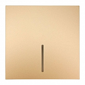 Выключатель Lezard Zima 704-3688-111QC 1 клавиша с подсветкой золото
