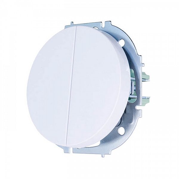 Выключатель Lezard Osen 743-0288-101 2 клавиши белый