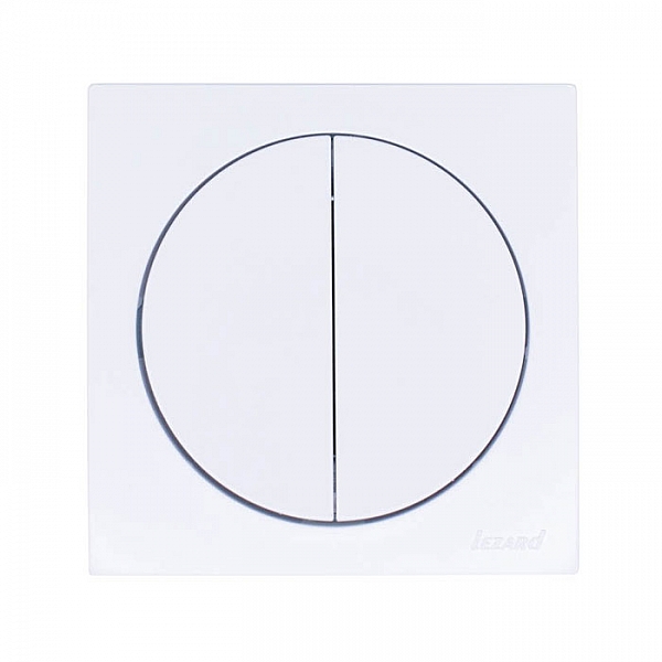 Выключатель Lezard Osen 743-0288-101 2 клавиши белый