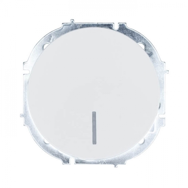 Выключатель Lezard Osen 743-0288-111 1 клавиша с подсветкой белый