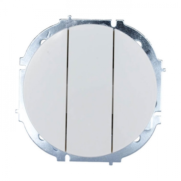 Выключатель Lezard Osen 743-0288-109 3 клавиши белый