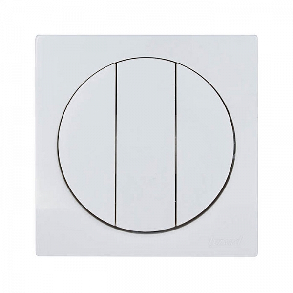 Выключатель Lezard Osen 743-0288-109 3 клавиши белый