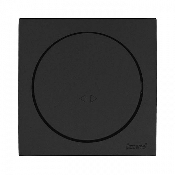Выключатель перекрестный Lezard Osen 743-4288-107 1 клавиша черный бархат