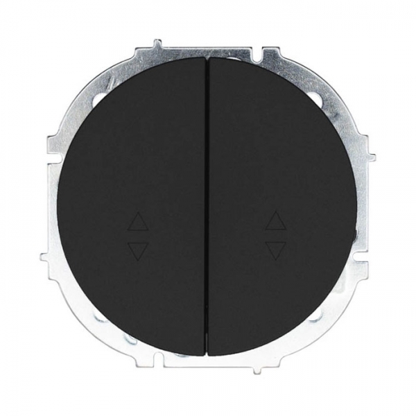 Выключатель проходной Lezard Osen 743-4288-106 2 клавиши черный бархат