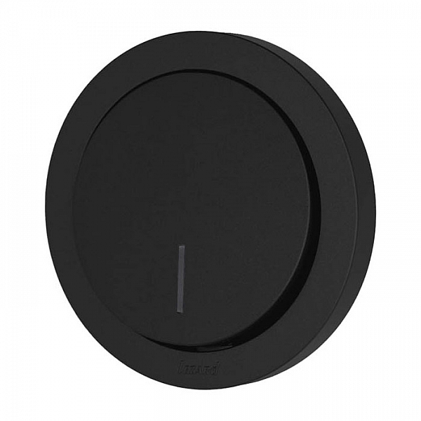 Выключатель Lezard Osen 743-4288-111 1 клавиша с подсветкой черный бархат