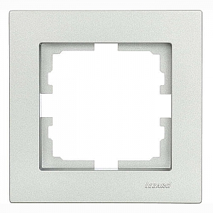 Рамка Lezard Vesna 742-3500-146 1 пост горизонтальная платина