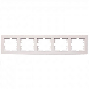 Рамка Lezard Vesna 742-3000-150 5 постов горизонтальная жемчужно-белый перламутр