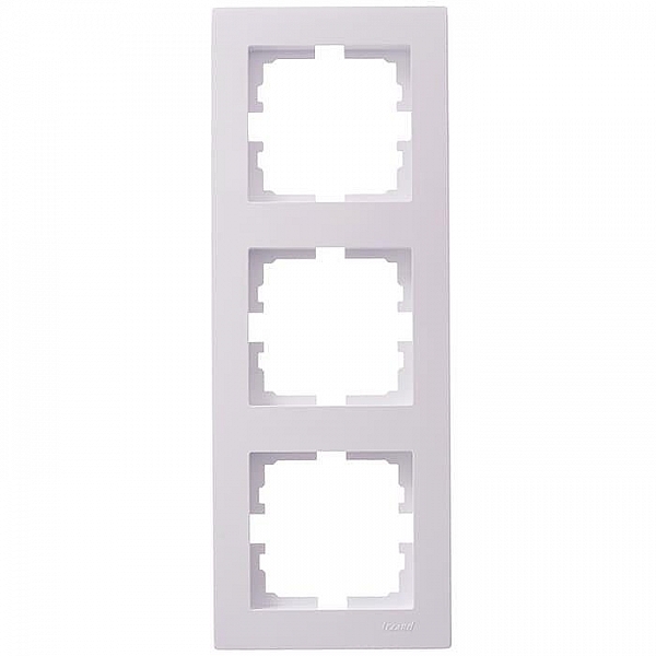 Рамка Lezard Vesna 742-0200-153 3 поста вертикальная белая