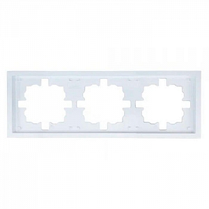 Рамка Lezard Zima 704-0200-148 3 поста белая