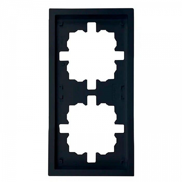 Рамка Lezard Zima 704-4200-147 2 поста черный бархат