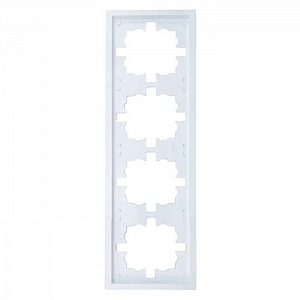 Рамка Lezard Zima 704-0200-149 4 поста белая