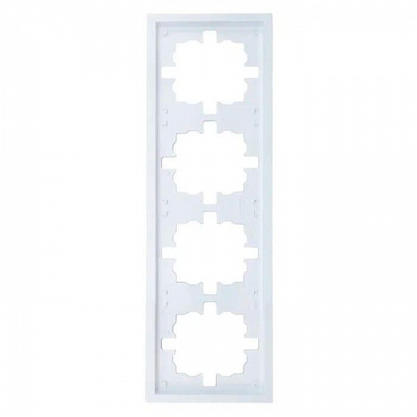 Рамка Lezard Zima 704-0200-149 4 поста белая