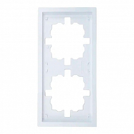 Рамка Lezard Zima 704-0200-147 2 поста белая