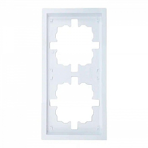 Рамка Lezard Zima 704-0200-147 2 поста белая