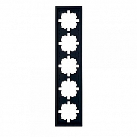 Рамка Lezard Zima 704-4200-150 5 постов черный бархат