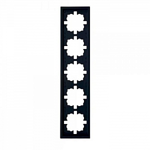 Рамка Lezard Zima 704-4200-150 5 постов черный бархат