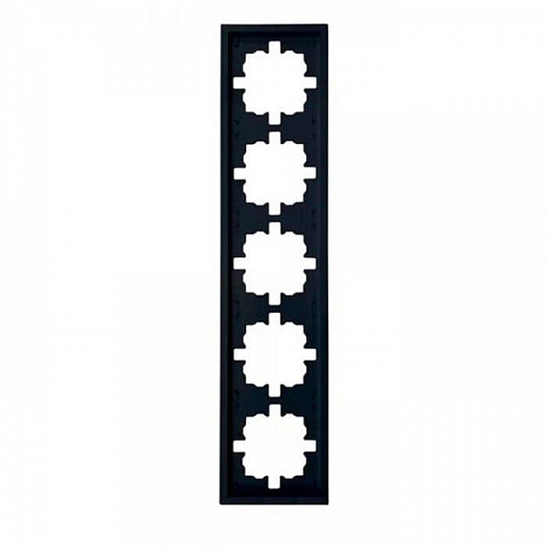 Рамка Lezard Zima 704-4200-150 5 постов черный бархат