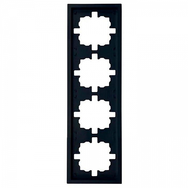 Рамка Lezard Zima 704-4200-149 4 поста черный бархат