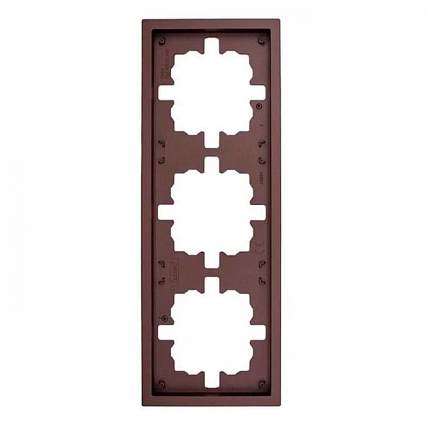 Рамка Lezard Zima 704-7300-148 3 поста шоколад
