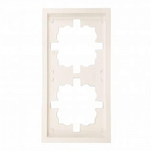 Рамка Lezard Zima 704-9000-147 2 поста слоновая кость