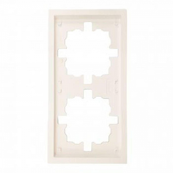 Рамка Lezard Zima 704-9000-147 2 поста слоновая кость