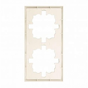 Рамка Lezard Zima 704-9000-147 2 поста слоновая кость. Изображение - 1