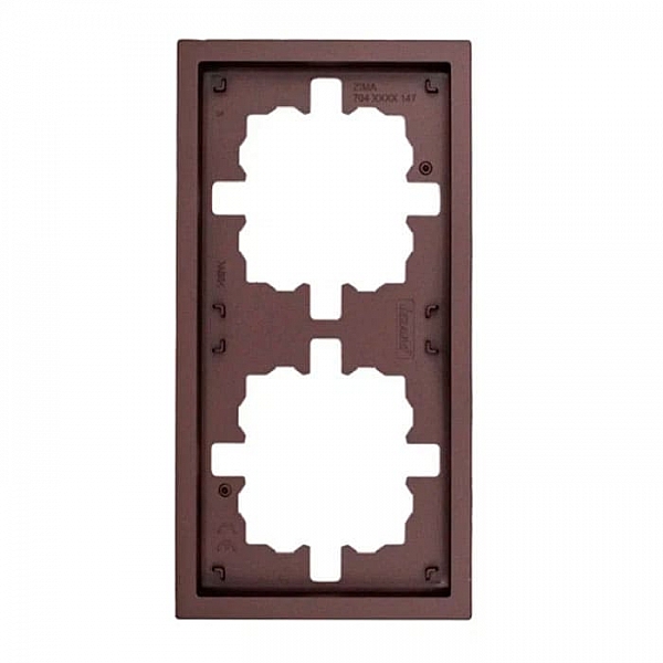 Рамка Lezard Zima 704-7300-147 2 поста шоколад