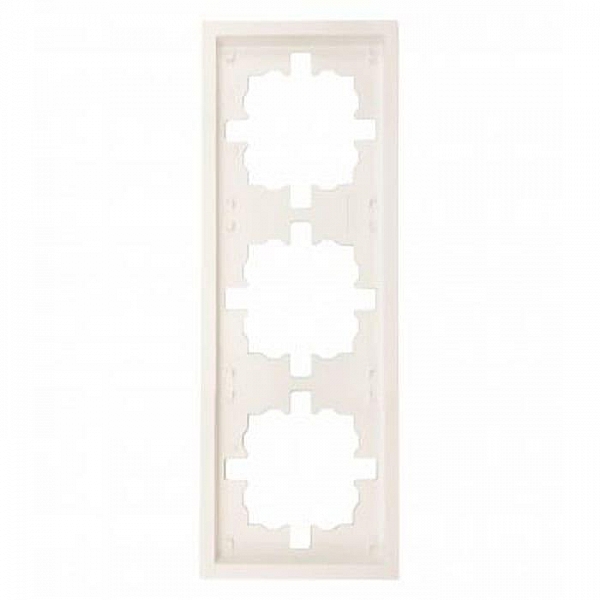 Рамка Lezard Zima 704-9000-148 3 поста слоновая кость