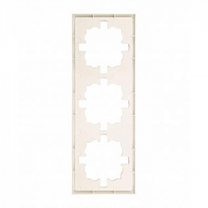 Рамка Lezard Zima 704-9000-148 3 поста слоновая кость. Изображение - 1