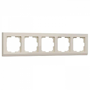 Рамка Lezard Zima 704-9000-150 5 постов слоновая кость