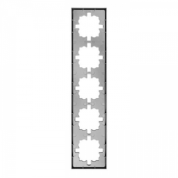 Рамка Lezard Zima 704-7400-150 5 постов матовый серый