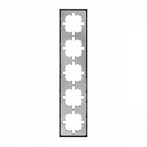 Рамка Lezard Zima 704-7400-150 5 постов матовый серый. Изображение - 1