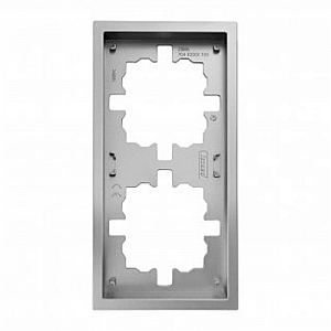 Рамка Lezard Zima 704-7400-147 2 поста матовый серый