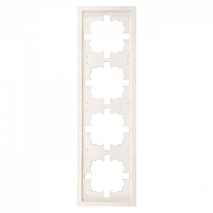 Рамка Lezard Zima 704-9000-149 4 поста слоновая кость