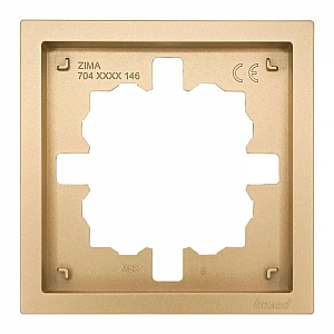 Рамка Lezard Zima 704-3600-146 1 пост золото
