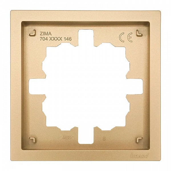 Рамка Lezard Zima 704-3600-146 1 пост золото