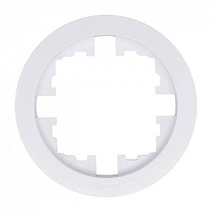 Рамка Lezard Osen 744-0200-146 1 пост круглая без вставки белая