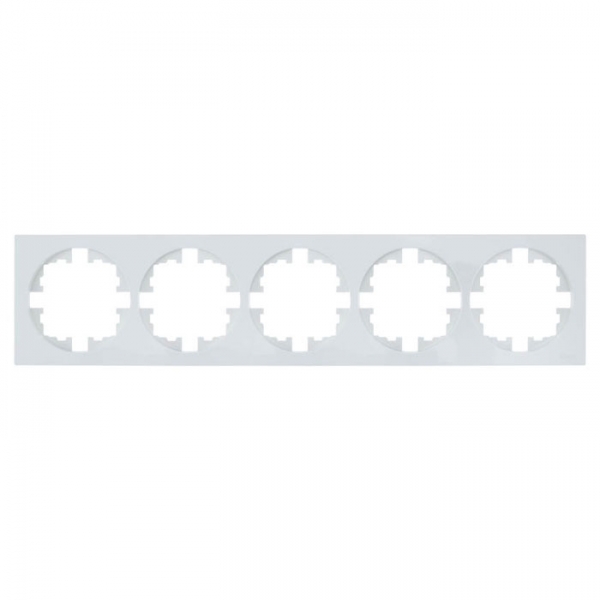 Рамка Lezard Osen 743-0200-150 5 постов без вставки белая