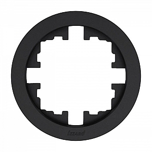 Рамка Lezard Osen 744-4200-146 1 пост круглая без вставки черный бархат