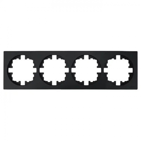 Рамка Lezard Osen 743-4200-149 4 поста без вставки черный бархат