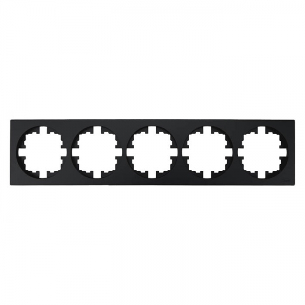 Рамка Lezard Osen 743-4200-150 5 постов без вставки черный бархат