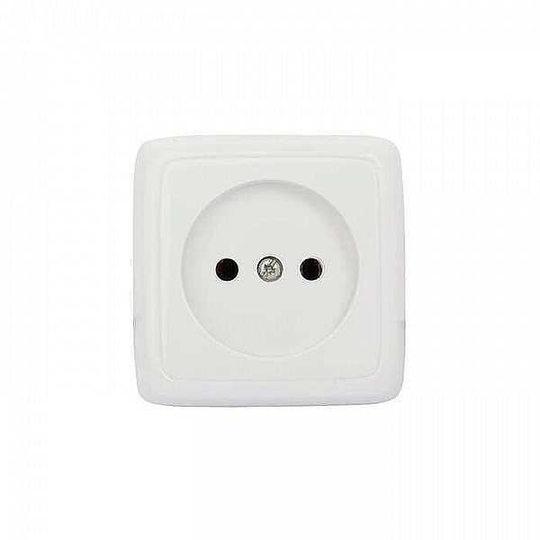 Розетка Hegel Alfa РА16-103 без заземления белая