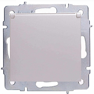 Розетка Lezard Vesna 742-3088-123B 1 место с заземлением с крышкой ПБТ жемчужно-белый перламутр