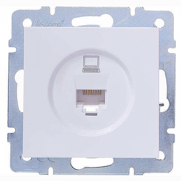 Розетка компьютерная Lezard Vesna 742-0288-139 белая