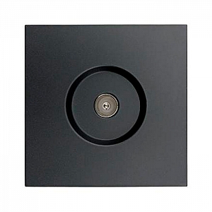 Розетка TV Lezard Zima 704-4288-130 оконечная черный бархат