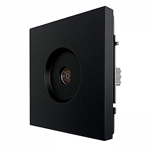 Розетка TV Lezard Zima 704-4288-130 оконечная черный бархат. Изображение - 1