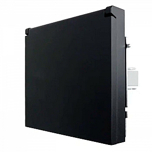 Розетка Lezard Zima 704-4288-123BQC 1 место безвинтовой с заземлением с крышкой ПБТ черный бархат. Изображение - 1