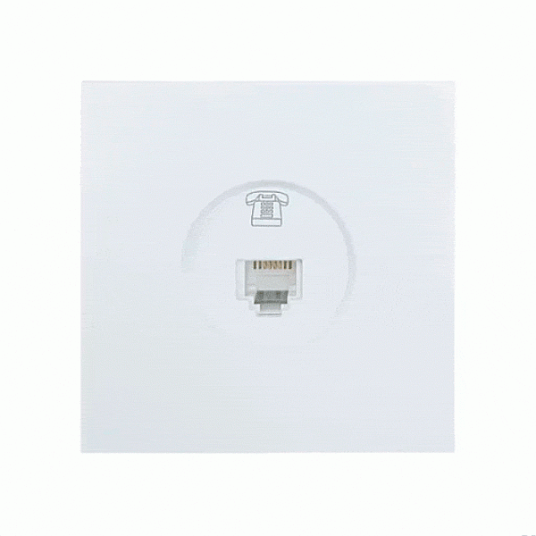 Розетка телефонная Lezard Zima 704-0288-137 белый