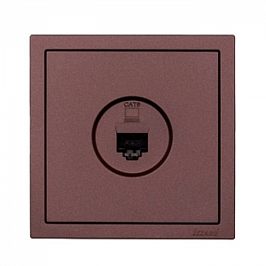 Розетка компьютерная Lezard Zima 704-7388-139 шоколад. Изображение - 2